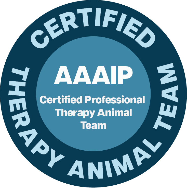 AAIP Certified Professional Therapy Animal Team certification seal